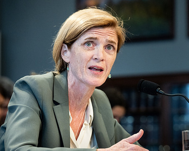 Samantha Power, Administrator, U.S. Agency for International Development (USAID), speaking at a hearing of the House Committee on Appropriations Subcommittee on State, Foreign Operations, and Related Programs at the U.S. Capitol.