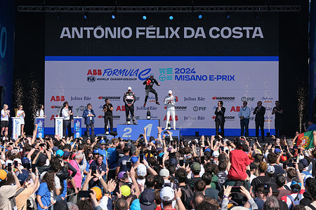 Antonio Felix Da Costa of Tag Heuer Porsche Formula E Team wins the Round 6 of the ABB Formula E World Championship. In second position Oliver Rowland of Nissan Formula E Team and in third position there is Jake Dennis of Andretti Formula E Team.
