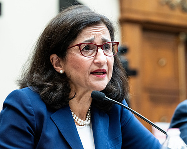 Dr. Nemat “Minouche” Shafik (a.k.a. Minouche Shafik), President, Columbia University, speaking about campus antisemitism at Columbia University at a hearing of the House Committee on Education and the Workforce at the U.S. Capitol.