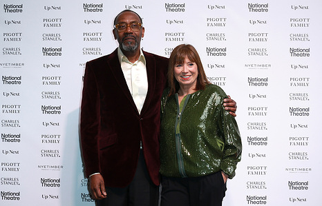 Sir Lenny Henry and Lisa Makin attend the National Theatre "Up Next" Gala at The National Theatre in London.