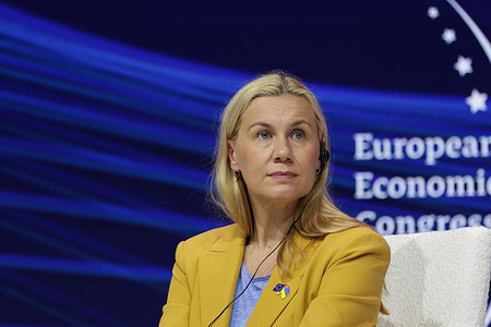 Kadri Simson of Estonia (European Commissioner for Energy) seen during XVI European Economic Congress at the International Congress Center in Katowice (Poland).