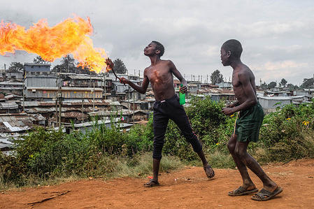 Boys are seen playing with fire amid the Coronavirus Pandemic.
Most pupils and students are seen wandered by the streets with nothing to do at home and wondering where their life will soon turn to without education after the closure of schools amidst the Coronavirus crisis. Many are also forced to stay at home and help their parents with home chores and small businesses as they wait to join back to school in 2021.