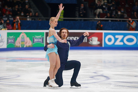 Evgenia Tarasova, Vladimir Morozov of Russia compete during the Pairs, Short Program on day oneof the Rostelecom Russian Nationals 2022 of Figure Skating at the Yubileyny Sports Palace in Saint Petersburg.Final score: 78.68