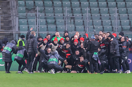 Spartak Moscow team pose for a group photo after the UEFA Europa League Group Stage match between Legia Warszawa and Spartak Moscow at Marshal Jozef Pilsudski Legia Warsaw Municipal Stadium.
Final score; Legia Warszawa 0:1 Spartak Moscow.